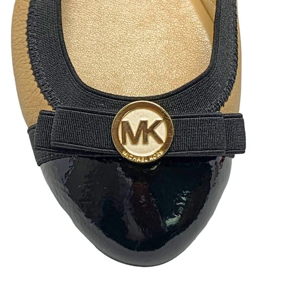 MICHAEL Michael Kors Dixie Leather Cap Toe Logo‎ Ballet Flats - Picture 4 of 8